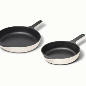 Enameled Cast Iron Skillet Duo