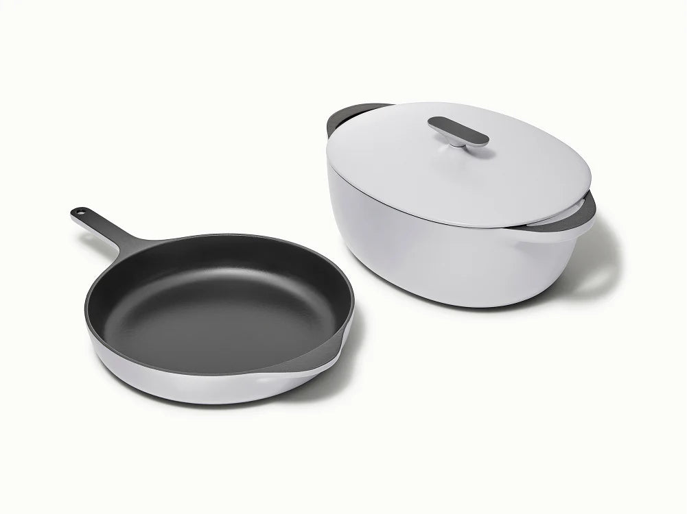 Large Enameled Cast Iron Duo - Image 3